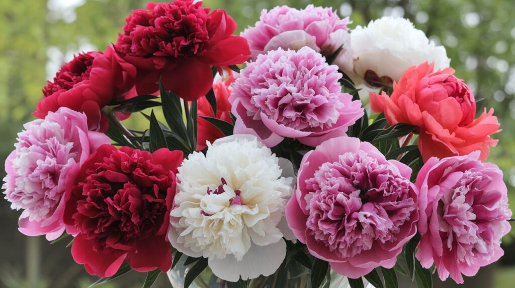 Popular Varieties of Double-Flowered Peonies