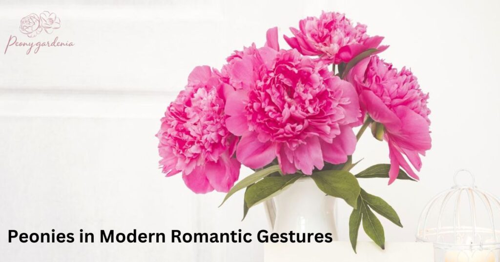 Peonies in Modern Romantic Gestures