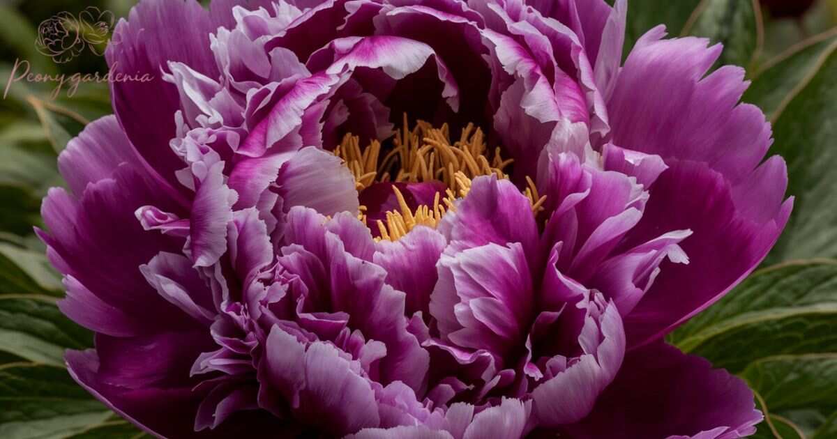 The Beauty of the Peony Flower Purple