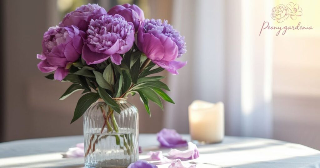 The Fragrance of Purple Peonies