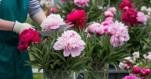 Cutting Peonies for Cut Flowers