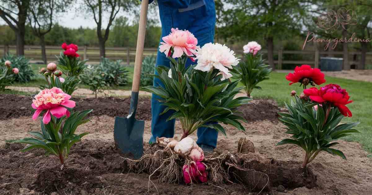 How to divide peonies