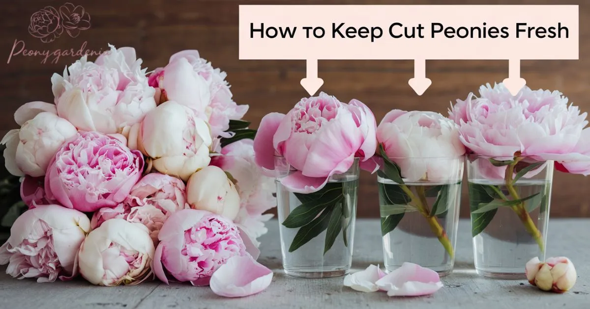 how to keep cut peonies fresh