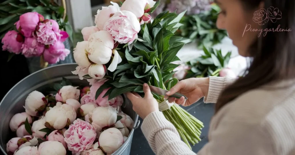 Preparing Peonies for Freezing