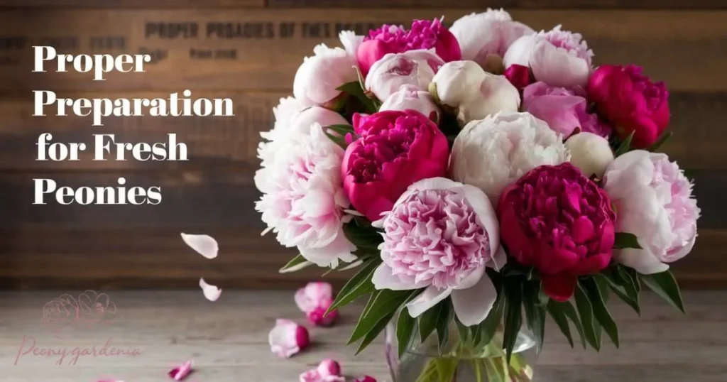 Proper Preparation for Fresh Peonies