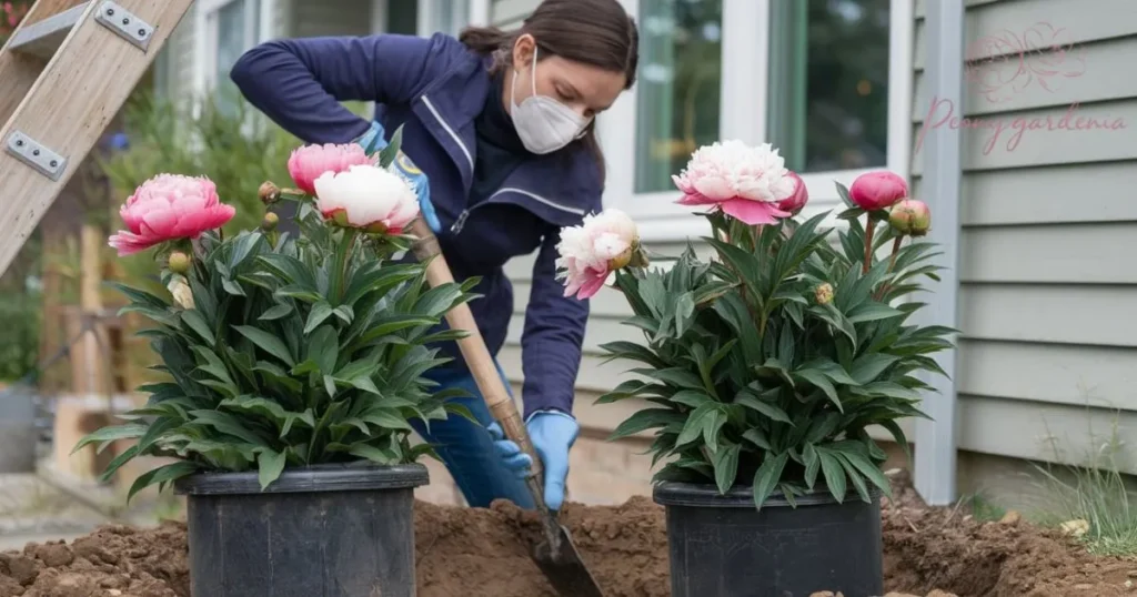 How to Plant Peonies Safely Near a House