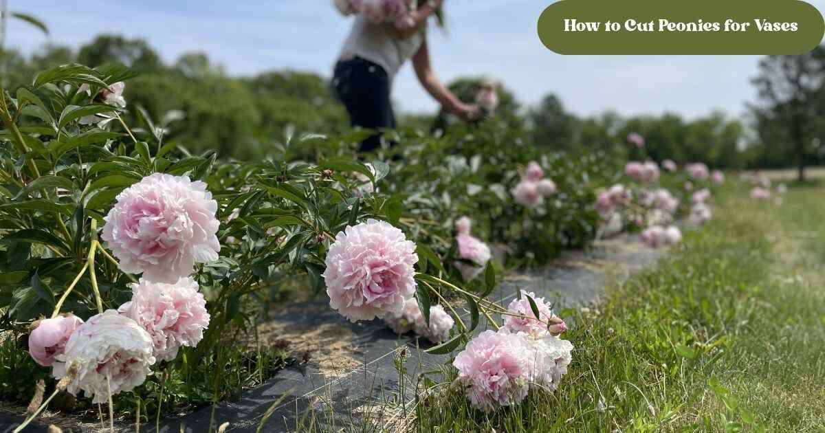 How to Cut Peonies for Vases