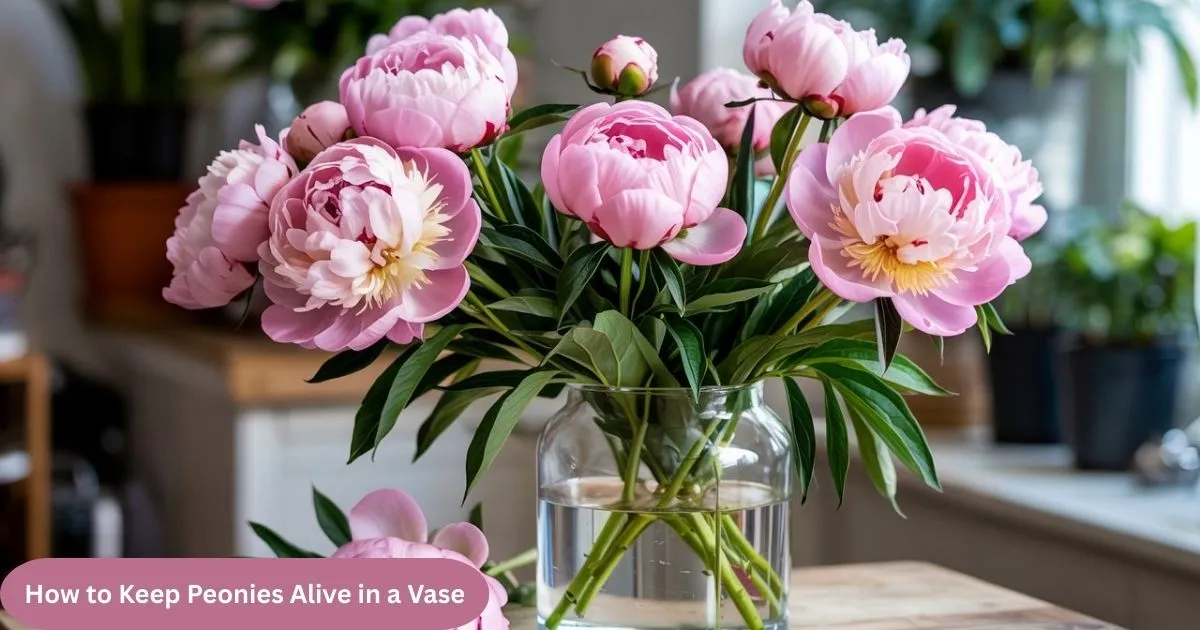 How to Keep Peonies Alive in a Vase