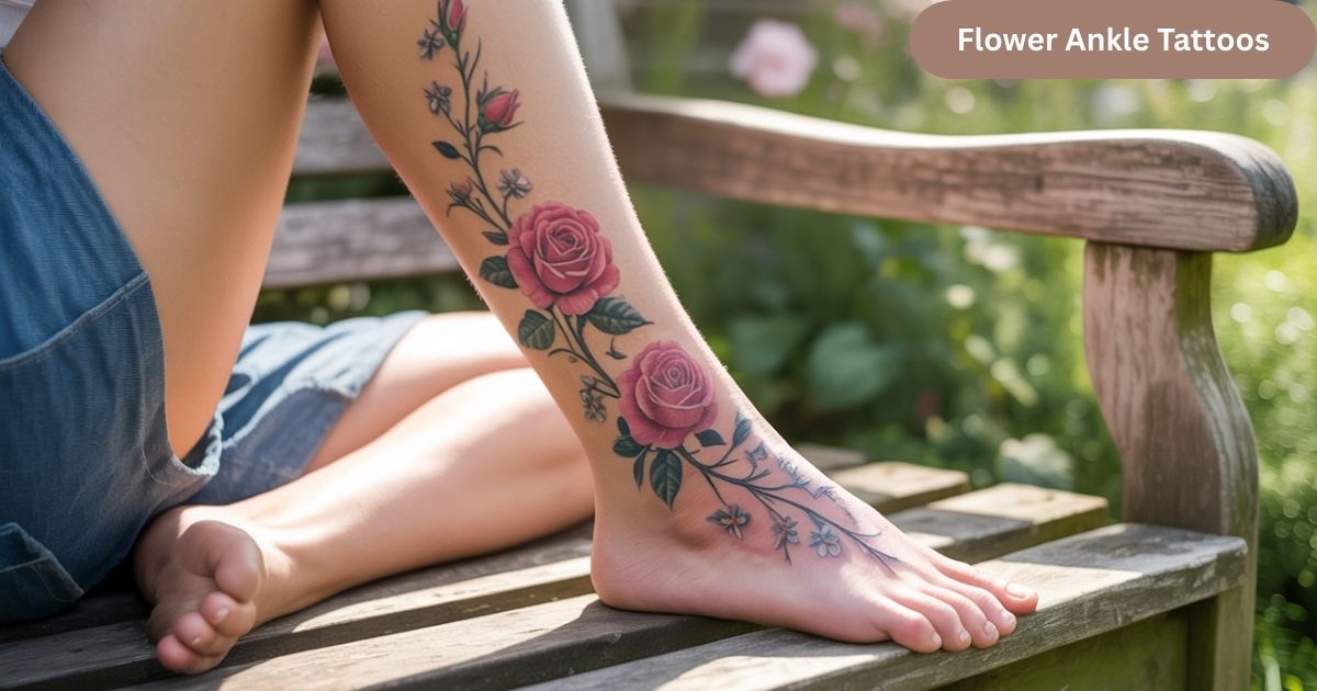 Flower Ankle Tattoos