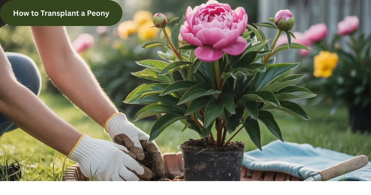 How to Transplant a Peony